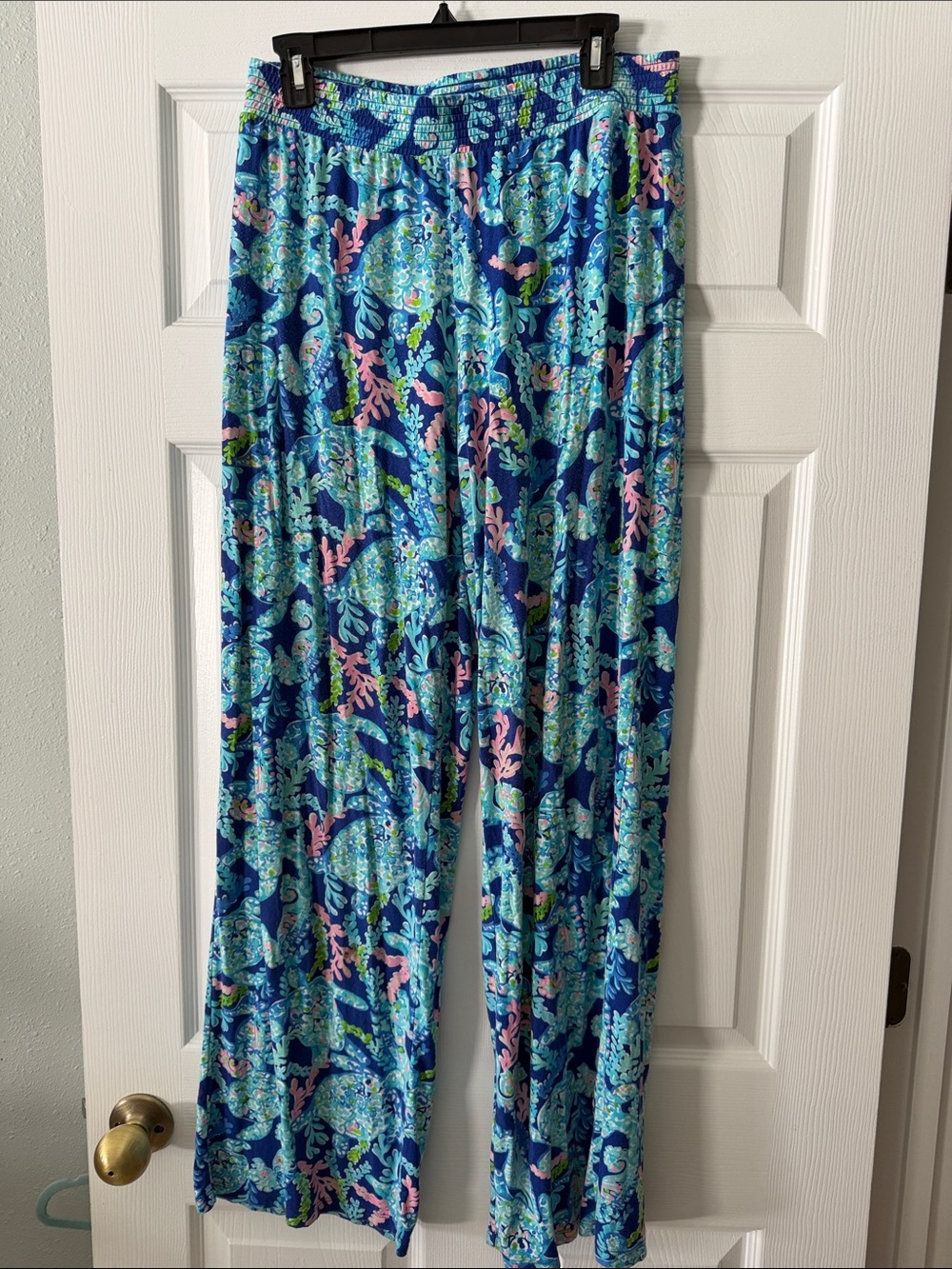 Lilly Pulitzer Blue Multi Straight Leg Pants